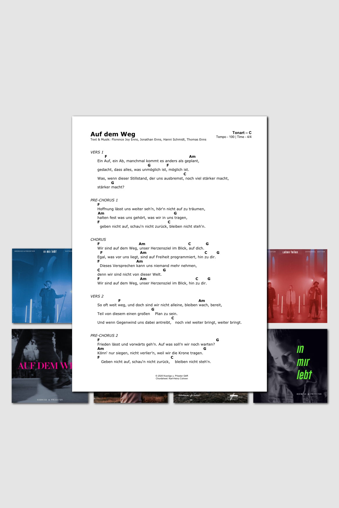 Single - Noten / Chordsheets